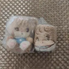 mikko ガチャガチャ ぬいぐるみ ポーチ ラテ
