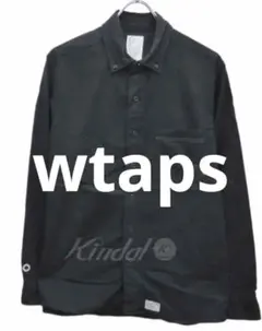 wtaps ダブルタップス　ボタンダウンシャツ　ブラック　Mサイズのサムネイル