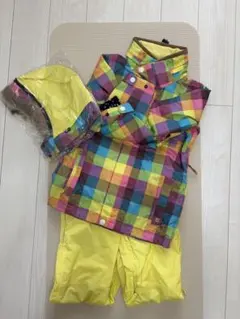 Sister.J. マルチカラー チェック柄 スノーボードウェア