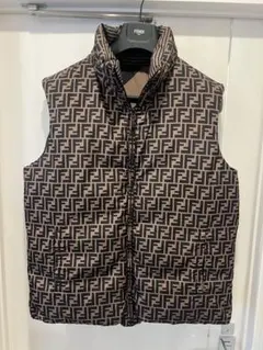 【即購入可】FENDI ダウンベスト　ズッカ 美品 FENDI ダウンジャケット ズッカ柄 52サイズ - メルカリ