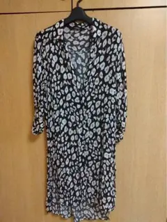 ZARA BASIC レオパード柄 ワンピース M