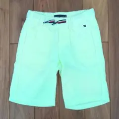 トミーヒルフィガー キッズ122 蛍光イエローストライプ 半ズボン