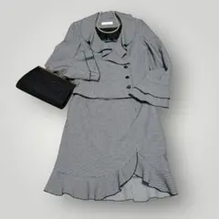 千鳥柄 フォーマル セットアップ スーツ 9号 M ママスーツ 卒業式 入学式