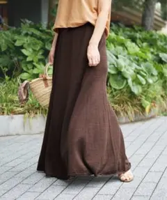 新品タグ付き　IENA LA BOUCLE LEUVEN リネンパネルスカートのサムネイル