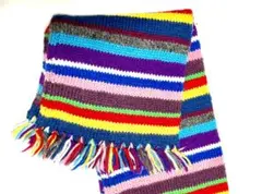 INVERALLAN マルチカラーストライプマフラー