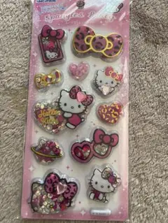 ハローキティ スパンコールパーティー カプセルシール ヒョウ柄