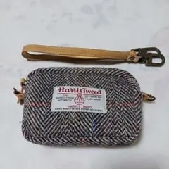 Harris Tweed ハリスツイード ポーチ ストラップ付きのサムネイル