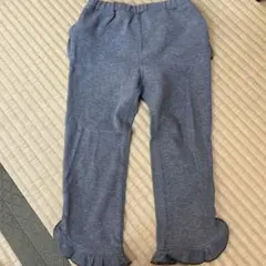 フリル付きグレーのスウェットパンツ Mサイズ
