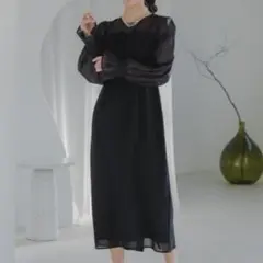 即購入可◆エピックデイ　L　パーティードレスワンピース　フォーマル　結婚式　黒