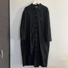 UNIQLO Uブラック 厚手シャツワンピース L