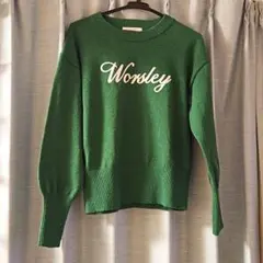 グリーン ニットセーター フリーサイズ 新品 即購入優先