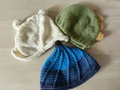 ベビー　ニット帽 　3点セット
