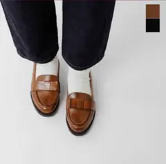 DIEGO BELLINI RIBBON LOAFERS ブラウンのサムネイル