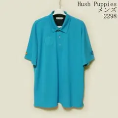 Hush Puppies メンズ ポロシャツ ターコイズブルー LLのサムネイル