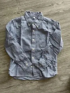 【着用1回】無印良品 チェック柄 長袖シャツ 130