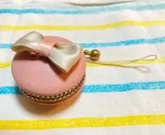 ハンドメイド　マカロンコインケース　キーホルダー