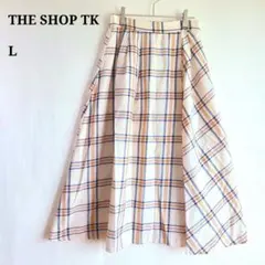ザショップケーティー　ロングフレアスカート　L　チェックのサムネイル