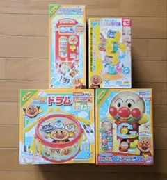 アンパンマンおもちゃ　まとめ売り　わくわくガチャころりん　4点セット