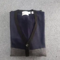 Calvin Klein M カーディガン ネイビー グレー