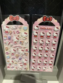 ハローキティシール　ぷくぷくシール　2セット