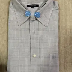 BURBERRY チェック柄フォーマルシャツ LL