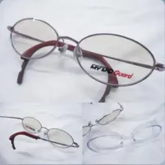 新品 メガネフレーム ズレないメガネ MYDOガード 花粉プロテクター付き