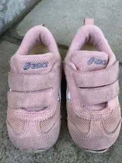 ASICS ピンク スニーカー ベルクロ