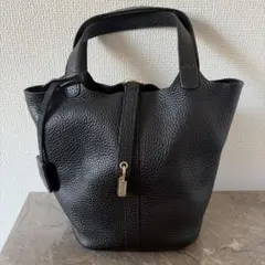ROSE BUD 牛革　黒　バケツ型ショルダーバッグのサムネイル
