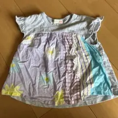 Knit planner 花柄ストライプTシャツ サイズ80