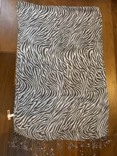 ゼブラ柄フリンジストール