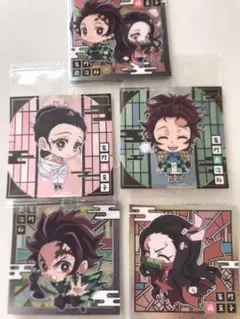 鬼滅の刃　デフォルメシール５枚セット　炭治郎　禰豆子