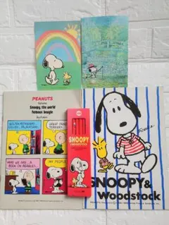 サンリオ　スヌーピー　ノート2冊・ポストカード2枚・鉛筆6本セット