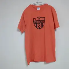【脇の下大きな破れ】ST. LOUIS PARK サッカーTシャツ【Ｓ】オレンジ