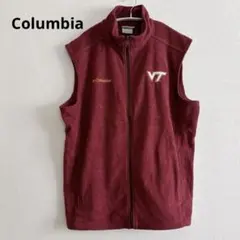 コロンビア　フリース　ベスト　フルジップ　アウトドア　キャンプ　アウター　XL