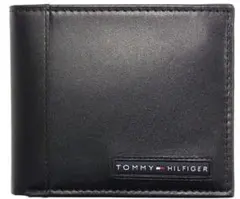 TOMMY HILFIGER☆二つ折り財布☆ブラック☆メンズ