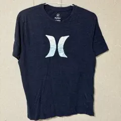 ハーレー プリント クルーネック 半袖 Tシャツ M 紺 綿 ネイビーのサムネイル