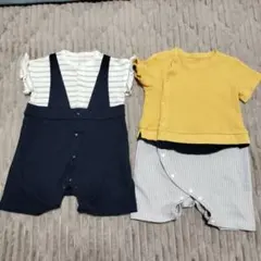 GUロンパース　70、80サイズのセット