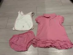 Polo Ralph Lauren ベビー服3点 ワンピース ブルマ よだれかけのサムネイル