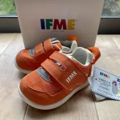 【新品未使用】IFME LIGHT 軽量ソールスニーカー オレンジ 12.0cm