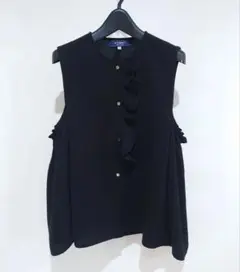 M'S GRACY エムズグレイシー 前フリル付 ジレ ベスト