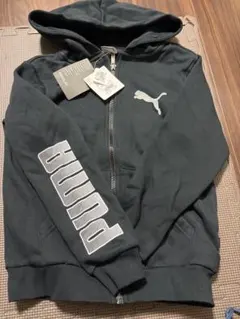 PUMA フルジップ パーカー 140サイズ ブラック