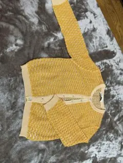 ZARA イエロー カーディガン Mサイズ