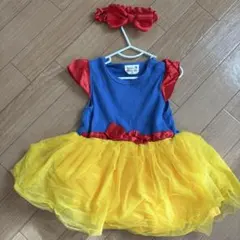 ディズニー 白雪姫風 ドレス 80cm ヘアバンドセット 夏