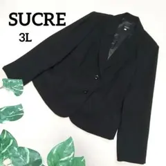 美品✨シュクル フォーマルスーツ テーラードジャケット ショール風デザイン 黒