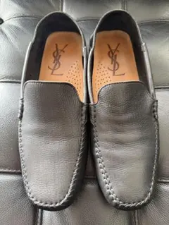 イヴサンローラン　ドライビングシューズ　牛革　ブラック　サイズ40