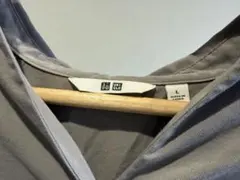 UNIQLO レディース スキッパーブラウス グレー Lサイズ