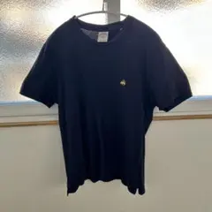 紺✖︎ゴールド刺繍Mサイズ Tシャツ 100%コットン　ブルックスブラザーズ