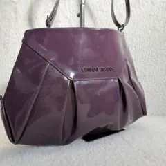 ARMANI JEANS パープル ショルダーバッグ