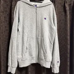 Champion グレー ジップアップパーカー