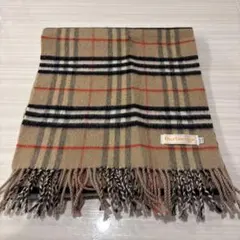美品　バーバリー　マフラー　ラムズウール　ノバチェック　ベージュ